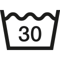 Maximale Waschtemperatur 30°